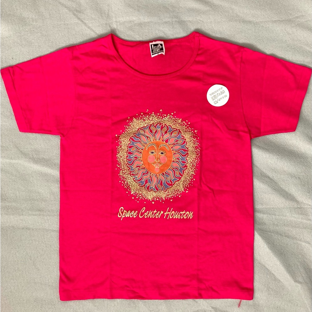 Vintage hot pink Space Center Houston T-shirt